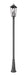 Outdoor Post Mounted Fixture Z-Lite 5008PHBR-519P-BK Black Gannon 3 Light Outdoor Post Mounted Fixture Z-Lite