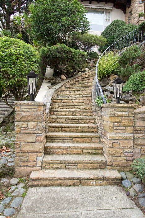 Outdoor Pier Mounted Fixture Z-Lite 5008PHBR-533PM-BK Black Gannon 3 Light Outdoor Pier Mounted Fixture Z-Lite