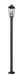 Outdoor Post Mounted Fixture Z-Lite 5008PHBS-536P-BK Black Gannon 3 Light Outdoor Post Mounted Fixture Z-Lite