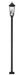 Outdoor Post Mounted Fixture Z-Lite 5008PHBS-536P-BK Black Gannon 3 Light Outdoor Post Mounted Fixture Z-Lite