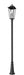 Outdoor Post Mounted Fixture Z-Lite 5008PHXLR-5011P-BK Black Gannon 3 Light Outdoor Post Mounted Fixture Z-Lite