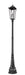 Outdoor Post Mounted Fixture Z-Lite 5008PHXLR-564P-BK Black Gannon 3 Light Outdoor Post Mounted Fixture Z-Lite