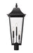 Outdoor Post Mount Fixture Z-Lite 5008PHXLR-BK Black Gannon 3 Light Outdoor Post Mount Fixture Z-Lite