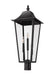 Outdoor Post Mount Fixture Z-Lite 5008PHXLR-BK Black Gannon 3 Light Outdoor Post Mount Fixture Z-Lite