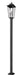 Outdoor Post Mounted Fixture Z-Lite 5008PHXLS-536P-BK Black Gannon 3 Light Outdoor Post Mounted Fixture Z-Lite