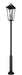 Outdoor Post Mounted Fixture Z-Lite 5008PHXXLR-5010P-BK Black Gannon 5 Light Outdoor Post Mounted Fixture Z-Lite