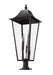 Outdoor Pier Mounted Fixture Z-Lite 5008PHXXLR-533PM-BK Black Gannon 5 Light Outdoor Pier Mounted Fixture Z-Lite