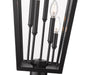 Outdoor Post Mounted Fixture Z-Lite 5008PHXXLR-564P-BK Black Gannon 5 Light Outdoor Post Mounted Fixture Z-Lite