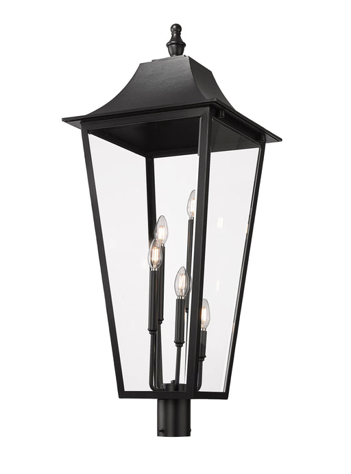 Outdoor Post Mount Fixture Z-Lite 5008PHXXLR-BK Black Gannon 5 Light Outdoor Post Mount Fixture Z-Lite