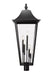 Outdoor Post Mount Fixture Z-Lite 5008PHXXLR-BK Black Gannon 5 Light Outdoor Post Mount Fixture Z-Lite