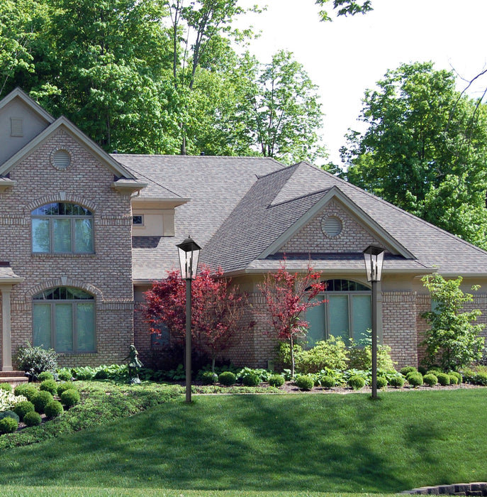 Outdoor Post Mounted Fixture Z-Lite 5008PHXXLS-536P-BK Black Gannon 5 Light Outdoor Post Mount Fixture Z-Lite