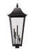 Outdoor Post Mount Fixture Z-Lite 5008PHXXLS-BK Black Gannon 5 Light Outdoor Post Mount Fixture Z-Lite