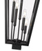 Outdoor Post Mount Fixture Z-Lite 5008PHXXLS-BK Black Gannon 5 Light Outdoor Post Mount Fixture Z-Lite