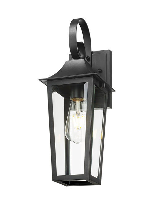 Outdoor Wall Light Z-Lite 5008S-BK Black Gannon 1 Light Outdoor Wall Light Z-Lite
