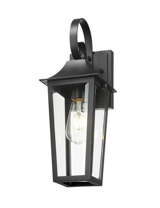 Outdoor Wall Light Z-Lite 5008S-BK Black Gannon 1 Light Outdoor Wall Light Z-Lite