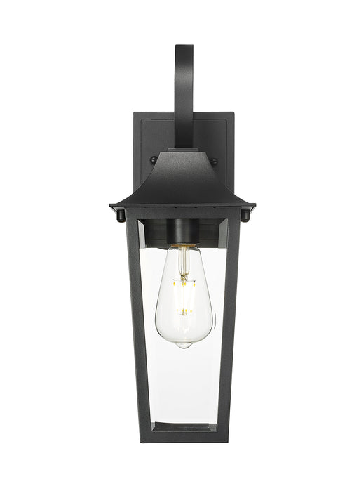 Outdoor Wall Light Z-Lite 5008S-BK Black Gannon 1 Light Outdoor Wall Light Z-Lite