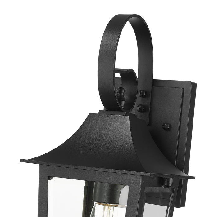 Outdoor Wall Light Z-Lite 5008S-BK Black Gannon 1 Light Outdoor Wall Light Z-Lite