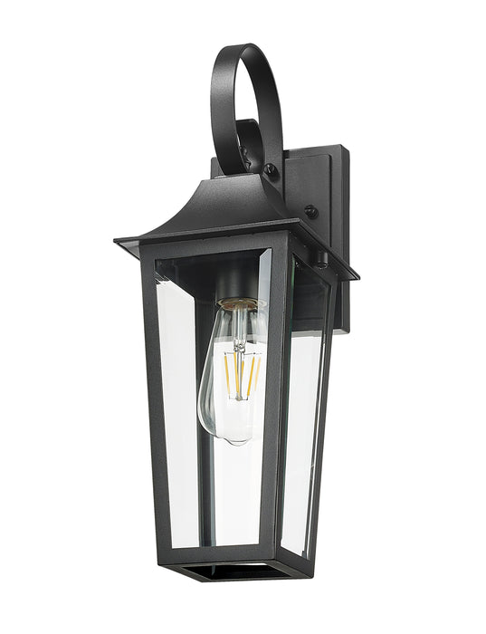 Outdoor Wall Light Z-Lite 5008S-BK Black Gannon 1 Light Outdoor Wall Light Z-Lite