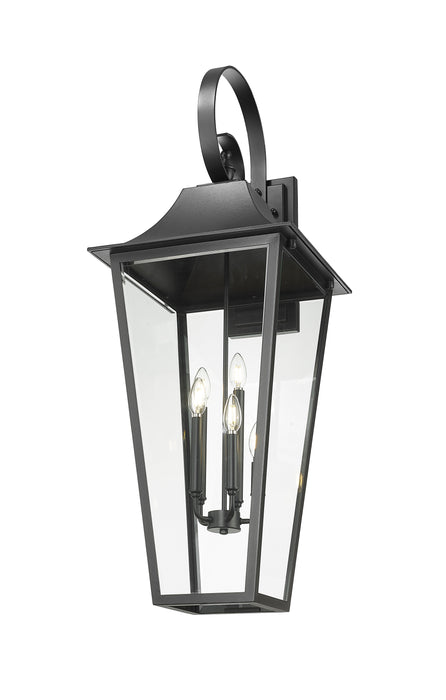 Outdoor Wall Light Z-Lite 5008XXL-BK Black Gannon 5 Light Outdoor Wall Light Z-Lite