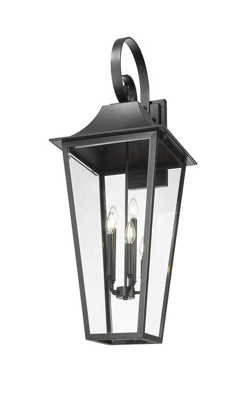 Outdoor Wall Light Z-Lite 5008XXL-BK Black Gannon 5 Light Outdoor Wall Light Z-Lite