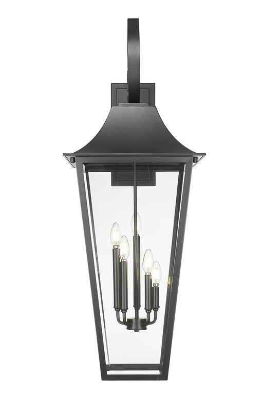 Outdoor Wall Light Z-Lite 5008XXL-BK Black Gannon 5 Light Outdoor Wall Light Z-Lite