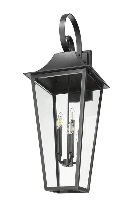 Outdoor Wall Light Z-Lite 5008XXL-BK Black Gannon 5 Light Outdoor Wall Light Z-Lite