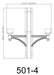 Outdoor Posts + Hardware Z-Lite 501-4BK Black Outdoor 4 Light Outdoor Posts + Hardware Z-Lite