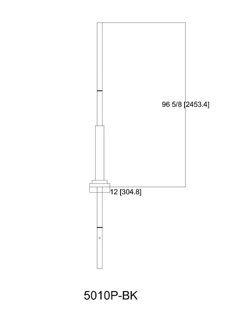 Outdoor Posts + Hardware Z-Lite 5010P-BK Black Outdoor Post Z-Lite