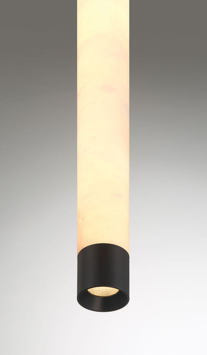 Outdoor Wall Sconce Eurofase Ronda 24 Inch Alabaster Outdoor Wall Sconce - Matte Black Eurofase