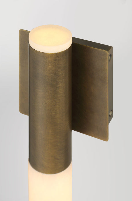 Wall Sconce Eurofase Ronda 16 Inch Alabaster Wall Sconce - Weathered Brass Eurofase