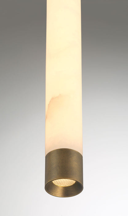 Wall Sconce Eurofase Ronda 24 Inch Alabaster Wall Sconce - Weathered Brass Eurofase