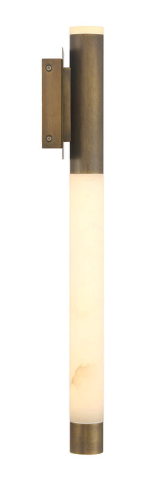 Wall Sconce Eurofase Ronda 24 Inch Alabaster Wall Sconce - Weathered Brass Eurofase