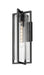 Outdoor Wall Light Z-Lite 5013B-BK Black Aura 1 Light Outdoor Wall Light Z-Lite