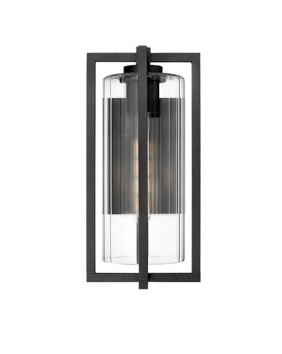 Outdoor Wall Light Z-Lite 5013M-BK Black Aura 1 Light Outdoor Wall Light Z-Lite