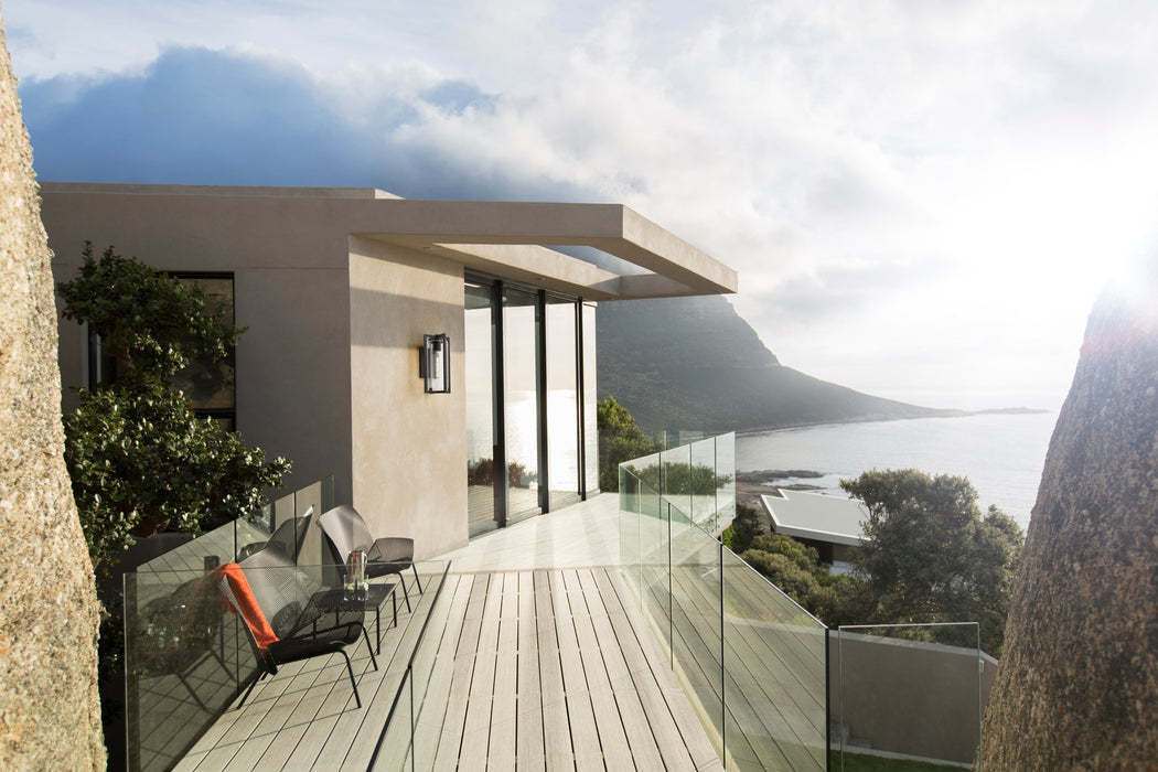 Outdoor Wall Light Z-Lite 5013M-BK Black Aura 1 Light Outdoor Wall Light Z-Lite