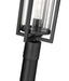 Outdoor Post Mounted Fixture Z-Lite 5013PHBR-5009P96-BK Black Aura 1 Light Outdoor Post Mounted Fixture Z-Lite