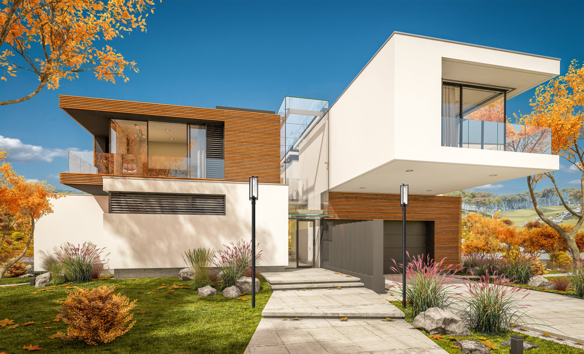 Outdoor Post Mounted Fixture Z-Lite 5013PHBR-5009P96-BK Black Aura 1 Light Outdoor Post Mounted Fixture Z-Lite