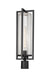 Outdoor Post Mount Fixture Z-Lite 5013PHBR-BK Black Aura 1 Light Outdoor Post Mount Fixture Z-Lite