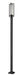 Outdoor Post Mounted Fixture Z-Lite 5013PHBS-536P-BK Black Aura 1 Light Outdoor Post Mounted Fixture Z-Lite