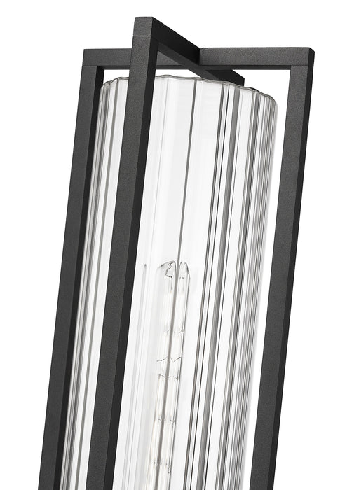 Outdoor Post Mounted Fixture Z-Lite 5013PHBS-536P-BK Black Aura 1 Light Outdoor Post Mounted Fixture Z-Lite