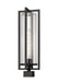 Outdoor Post Mount Fixture Z-Lite 5013PHBS-BK Black Aura 1 Light Outdoor Post Mount Fixture Z-Lite