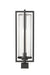 Outdoor Post Mount Fixture Z-Lite 5013PHBS-BK Black Aura 1 Light Outdoor Post Mount Fixture Z-Lite