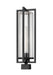 Outdoor Post Mount Fixture Z-Lite 5013PHBS-BK Black Aura 1 Light Outdoor Post Mount Fixture Z-Lite