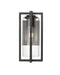 Outdoor Wall Light Z-Lite 5013S-BK Black Aura 1 Light Outdoor Wall Light Z-Lite