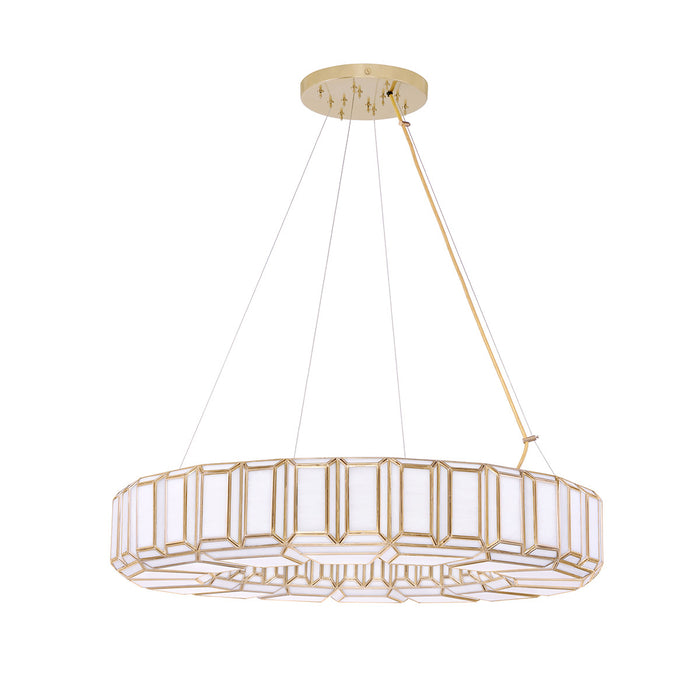 Eurofase 46469-014 Belmont 37" Antique Brass Chandelier