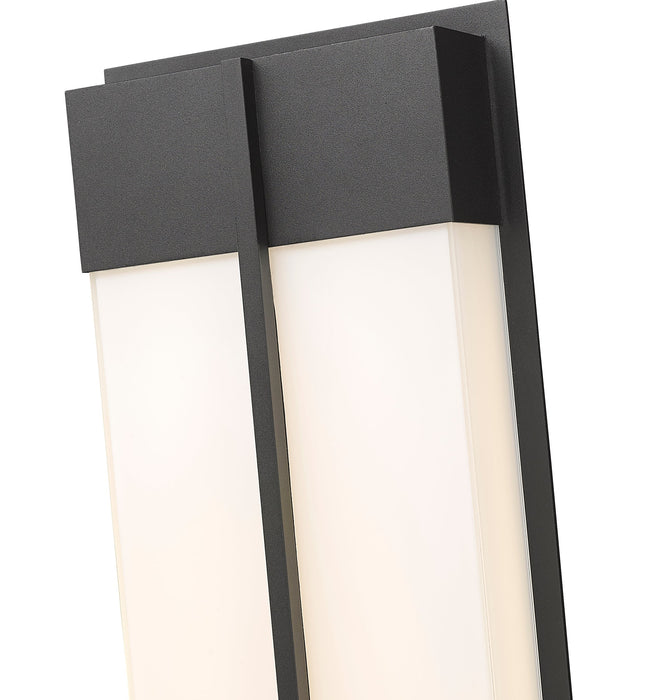 Outdoor Wall Light Z-Lite 5014B-BK-LED Black Nyx 2 Light Outdoor Wall Light Z-Lite