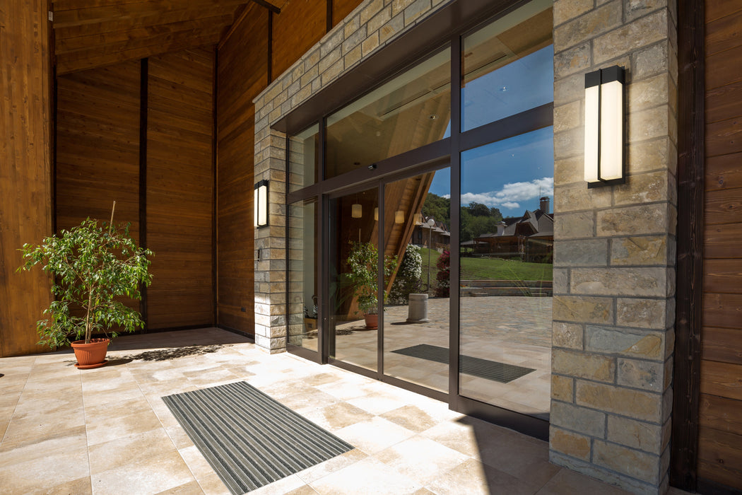 Outdoor Wall Light Z-Lite 5014B-BK-LED Black Nyx 2 Light Outdoor Wall Light Z-Lite