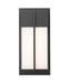 Outdoor Wall Light Z-Lite 5014S-BK-LED Black Nyx 2 Light Outdoor Wall Light Z-Lite