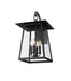 Outdoor Wall Light Z-Lite 5015B-BK Black Rainer 4 Light Outdoor Wall Light Z-Lite