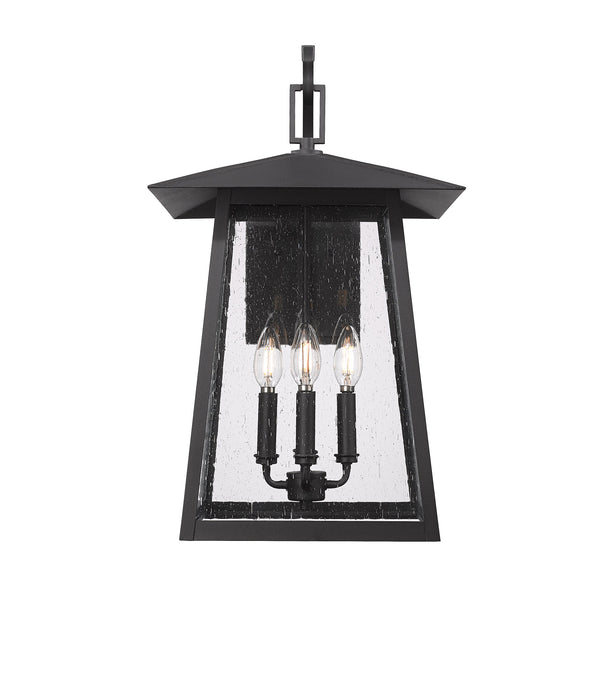 Outdoor Wall Light Z-Lite 5015B-BK Black Rainer 4 Light Outdoor Wall Light Z-Lite